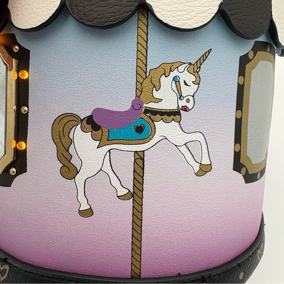 Betsey Johnson Carousel Unicorn Crossbody — LIGHTS UP! NWT 🎠 - Picture 8 of 13